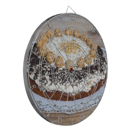 Mandelkuchen Dartscheibe (Vorderseite Links)