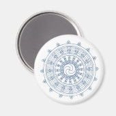 Mandella blau magnet (Vorderseite/Rückseite)