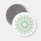 Mandella Grün Magnet (Vorderseite/Rückseite)