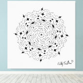 Mandella Leinwanddruck (Insitu (Holzboden))