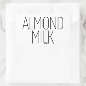 Mandelmilch Rechteckiger Aufkleber (Tasche)