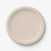 Mandeln (feste Farbe) Pappteller (Vorderseite)