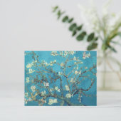 Mandelnblüten Postkarte (Stehend Vorderseite)
