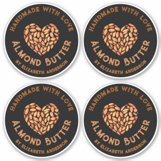 Mandelprodukt Aufkleber (Vorderseite)