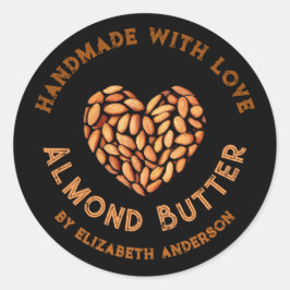 Mandelprodukt Runder Aufkleber