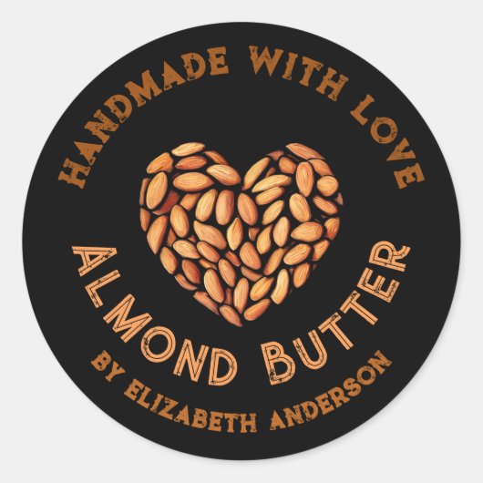 Mandelprodukt Runder Aufkleber (Vorderseite)