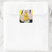 Mandel's Magazine Quadratischer Aufkleber (Tasche)