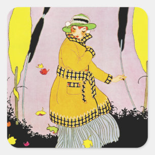 Mandel's Magazine Quadratischer Aufkleber