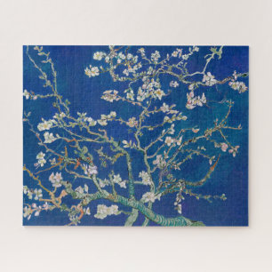 Mandelzweige in Blüte (Indigo) Van Gogh Puzzle