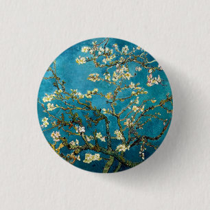 Mandelzweige in Blüte Runde Pinback Button
