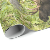 Mandering Moose Geschenkpapier (Rolleneckpunkt)