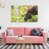 Mandering Moose Leinwanddruck (Insitu (Wohnzimmer))