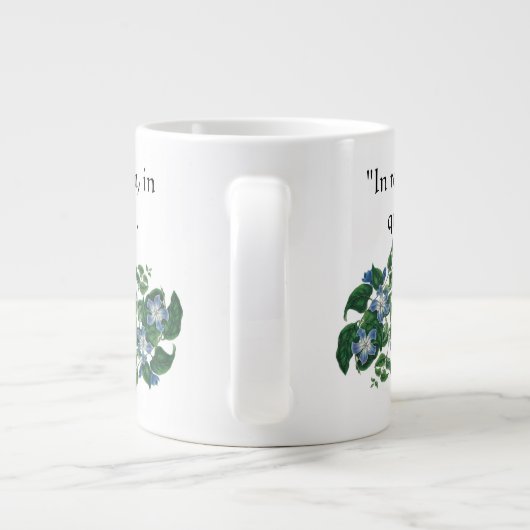 Mandevilla Blume Floral Scripte Jumbo Tasse (Rückseite)