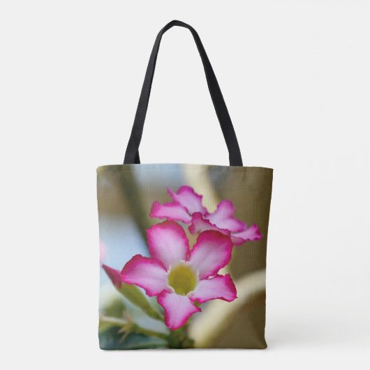 Mandevilla Blume Tote Bag Tasche (Rückseite)