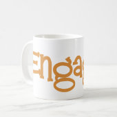 Mandi-Verlobt-Orng Kaffeetasse (Vorderseite Links)