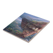 Mandible Bergklippen Abstrakte digitale Kunst Fliese (Seite)