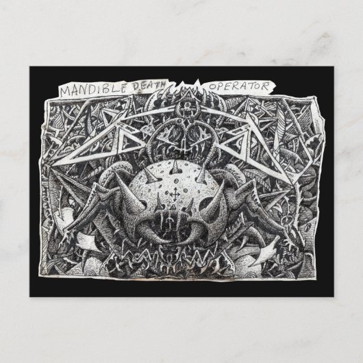 Mandible Death Operator von Brian Benson Postcard Postkarte (Vorderseite)