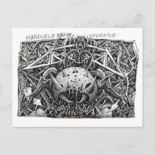 Mandible Death Operator von Brian Benson Postkarte (Vorderseite)