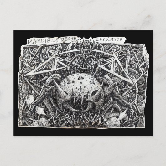 Mandible Death Operator von Brian Benson Postkarte (Vorderseite)