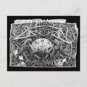 Mandible Death Operator von Brian Benson Postkarte