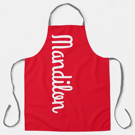 Mandilon delantar rojo schürze (Vorderseite)