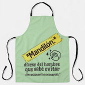 MANDILON DISECCE DE HOMBRE QUE SABE EVITAR PROBLEM SCHÜRZE (Vorderseite)