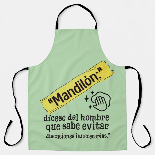 MANDILON DISECCE DE HOMBRE QUE SABE EVITAR PROBLEM SCHÜRZE (Vorderseite)