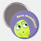 Mandilon Mem Large, 3-Zoll Circle Magnet (Vorderseite/Rückseite)