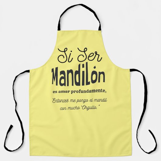 Mandilon-Zitat Schürze (Vorderseite)