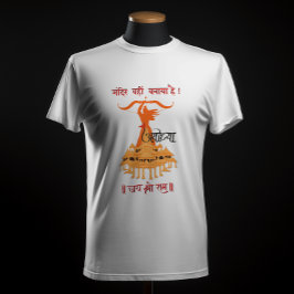 "Mandir Wahin Banaya Hai" Jai Shree Ram T-Shirt
