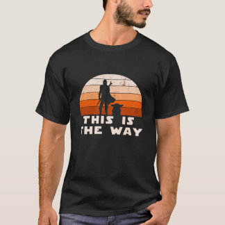 Mando Retro Dies ist The Way and the Ba T-Shirt