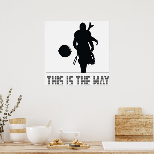 Mando Silhouette so Poster (Küche)