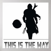 Mando Silhouette so Poster (Vorne)