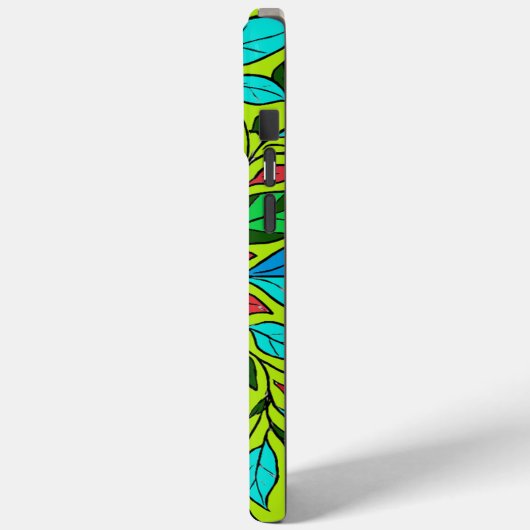 Mandola Leaves Design  Case-Mate iPhone Hülle (Rückseite / Links)