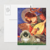 Mandolin Angel - Pekingese 1b Postkarte (Vorne/Hinten)