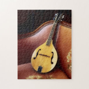 Mandolin auf Couch Puzzle