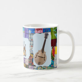 MANDOLIN-BLUEGRASS BAND-QUILTED KAFFEETASSE