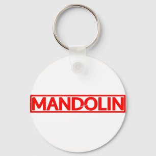 Mandolin-Briefmarke Schlüsselanhänger