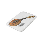Mandolin-Cartoon-Abbildung Badematte (Schrägansicht)