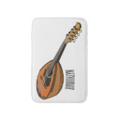 Mandolin-Cartoon-Abbildung Badematte (Vorderseite Vertikal)