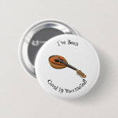 Mandolin-Cartoon-Abbildung Button (Vorne & Hinten)