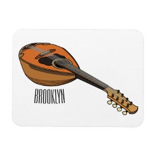 Mandolin-Cartoon-Abbildung Magnet