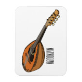 Mandolin-Cartoon-Abbildung Magnet (Vertikal)