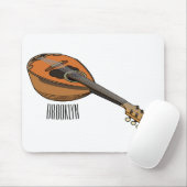Mandolin-Cartoon-Abbildung Mousepad (Mit Mouse)