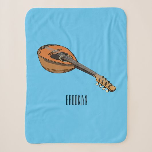 Mandolin-Cartoon-Abbildung Sherpadecke (Vorderseite)