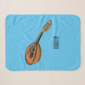 Mandolin-Cartoon-Abbildung Sherpadecke (Vorderseite (Horizontal))