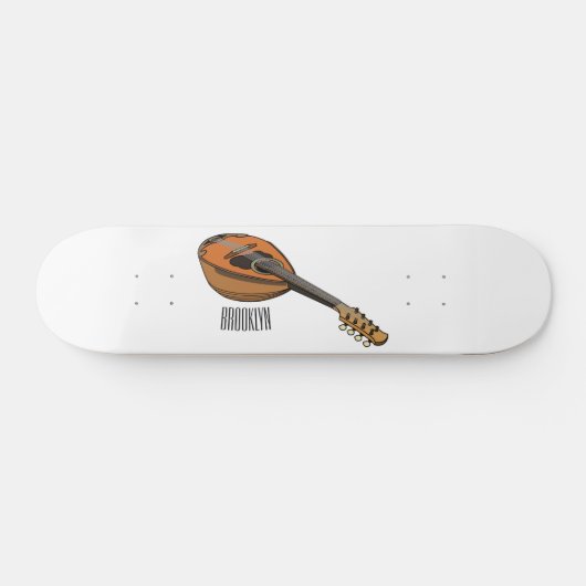 Mandolin-Cartoon-Abbildung Skateboard (Horizontal)