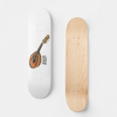 Mandolin-Cartoon-Abbildung Skateboard (Vorderseite)