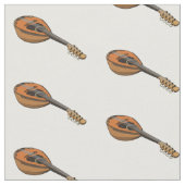 Mandolin-Cartoon-Abbildung Stoff (Nahaufnahme)