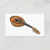 Mandolin-Cartoon-Abbildung Visitenkarte (Rückseite)